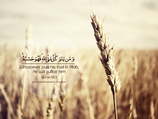 Put your trust in Allah
